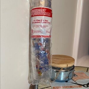 1984 Los Angeles Olympics collectable Clear Plastic Party Tumblers
